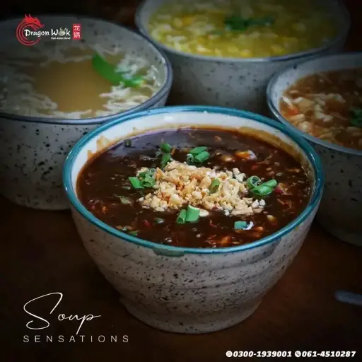 Dragon WOK	-	شوربة هوت اند ساور
